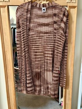 Missoni Long Cardigan in Brown and Cream - US8/M - IT44 Pristine Condition